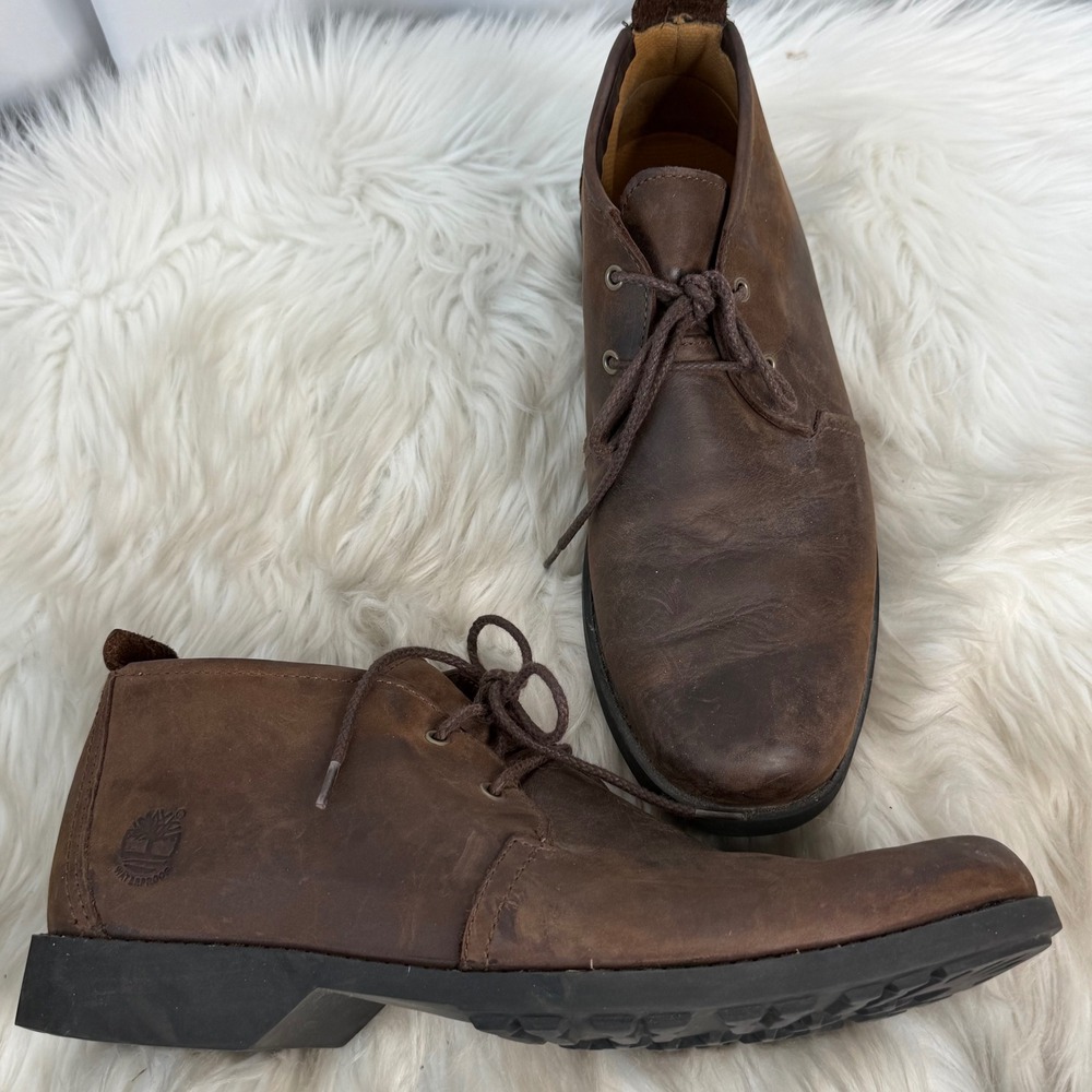 Timberland Earthkeepers Mens Waterproof Leather Chukka Boots Brown 5923R 9.5